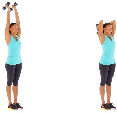 Exercícios para ganhar massa muscular triceps frances