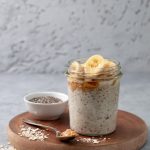 pudim de chia com banana